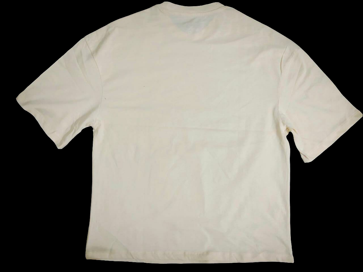 Drop X Premium Printed Drop shoulder Tees - Beige