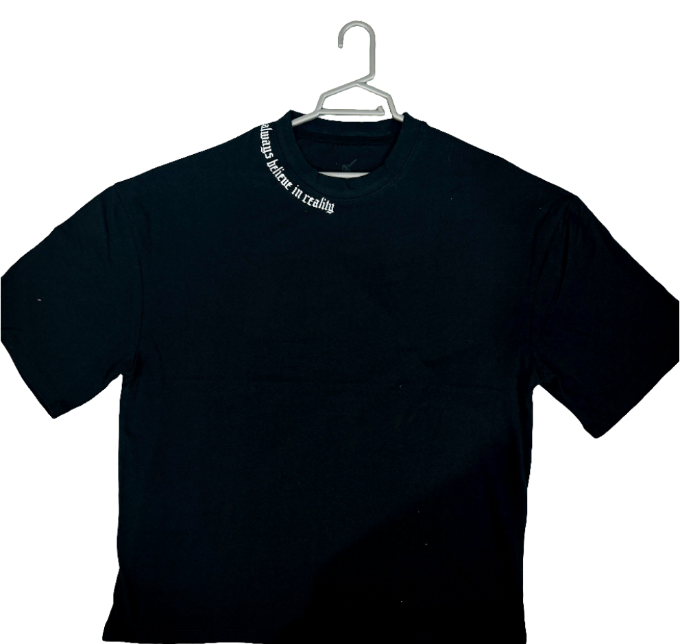 Drop X Premium  Printed Dropshoulder Tees - Black
