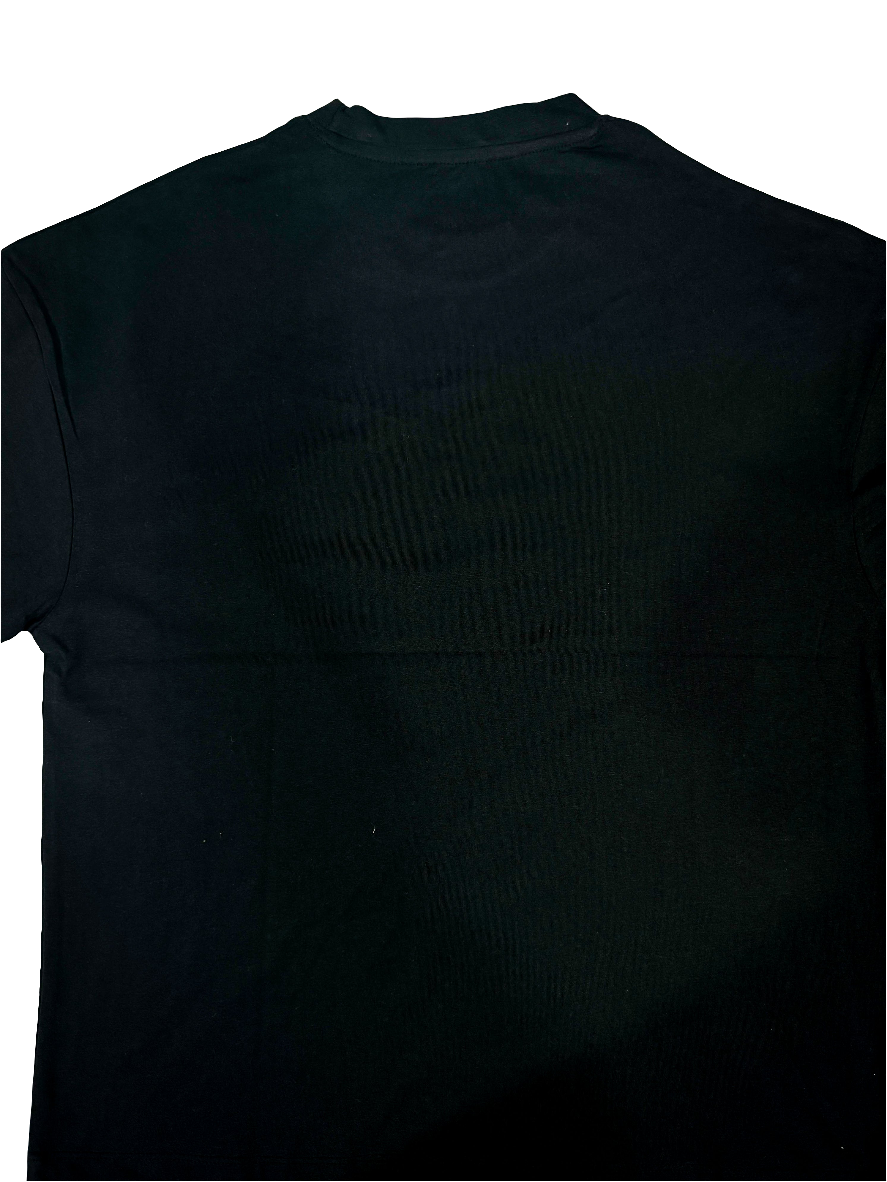 Drop X Premium  Printed Dropshoulder Tees - Black