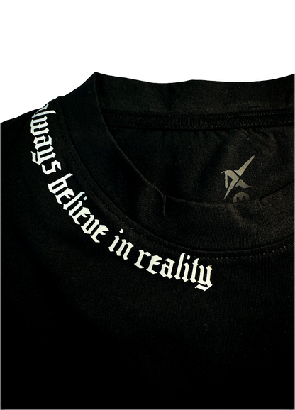Drop X Premium  Printed Dropshoulder Tees - Black