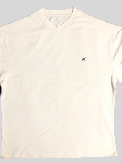 Drop X Premium  Plain Dropshoulder Tees - Beige