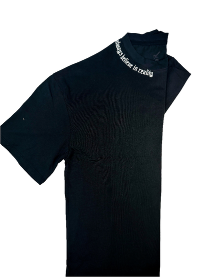 Drop X Premium  Printed Dropshoulder Tees - Black